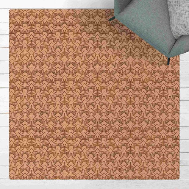 contemporary rugs Art Deco Bright Arches Line Pattern XXL