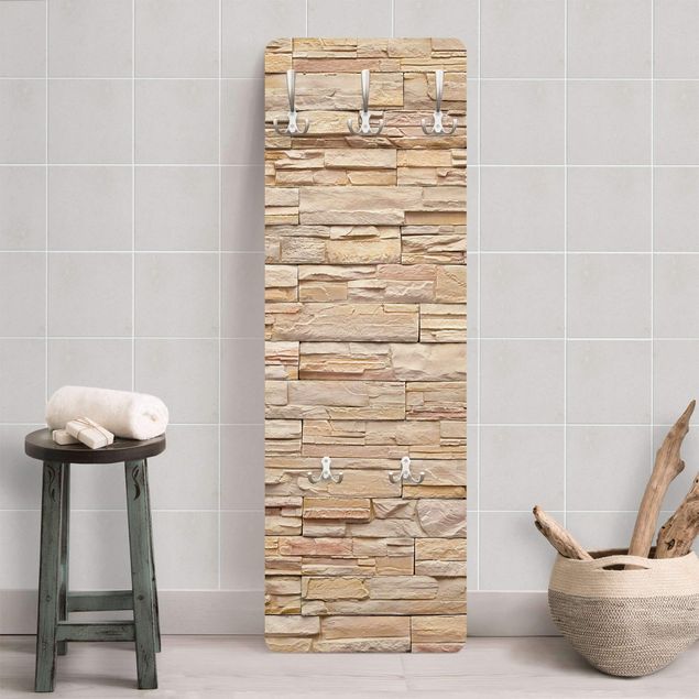 Coat rack - Asian Stonewall - High Bright Stonewall Made Of Cosy Stones