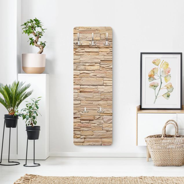 Coat rack - Asian Stonewall - High Bright Stonewall Made Of Cosy Stones