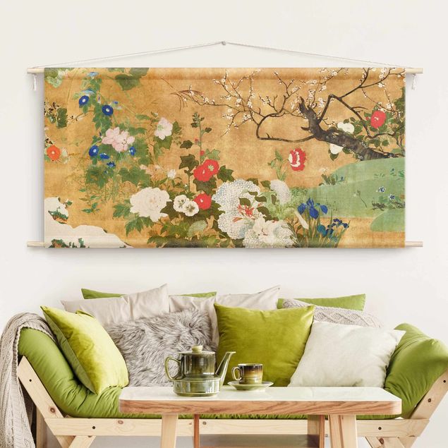 modern wall tapestry Asian Bloom