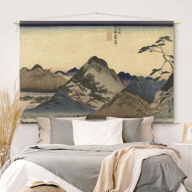 modern wall tapestry Asian Drawing - Mountains