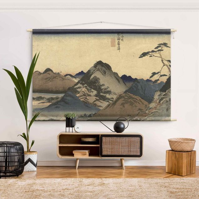 nature wall tapestry Asian Drawing - Mountains
