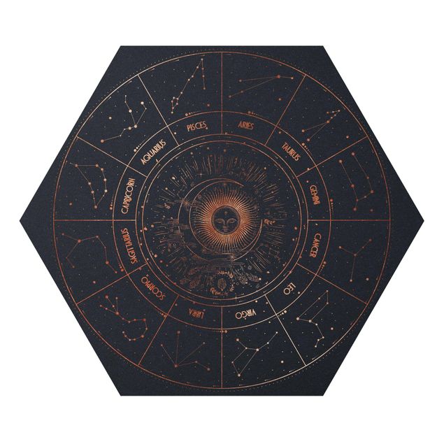 Forex hexagon - Astrology The 12 Zodiak Signs Blue Gold