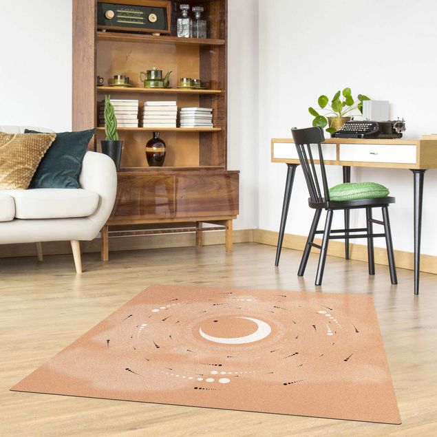 Cork mat - Astrology Moon In Star Dust - Square 1:1