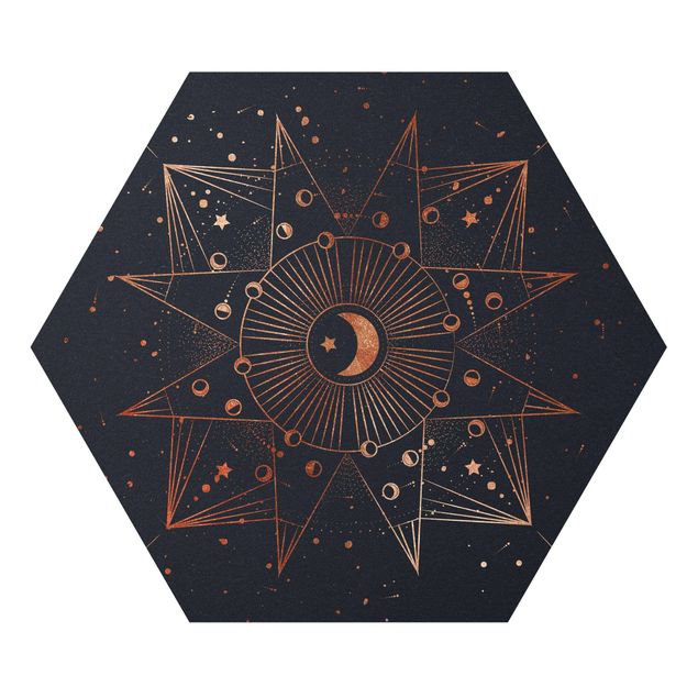 Forex hexagon - Astrology Moon Magic Blue Gold