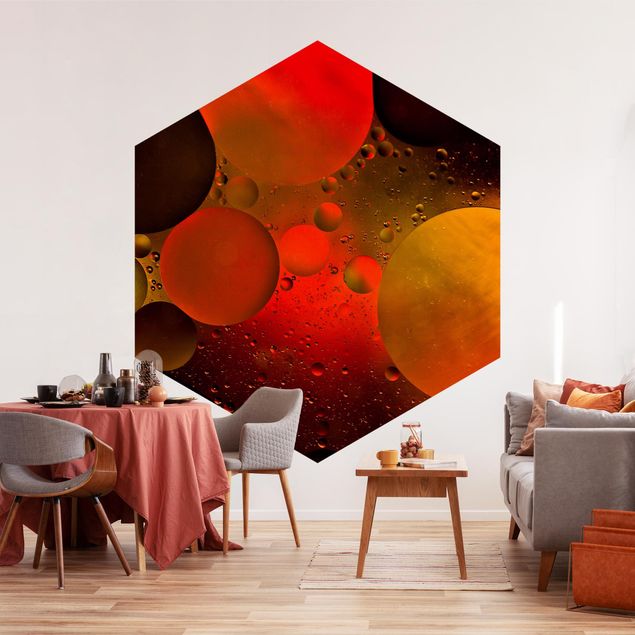 Self-adhesive hexagonal pattern wallpaper - Astronomic