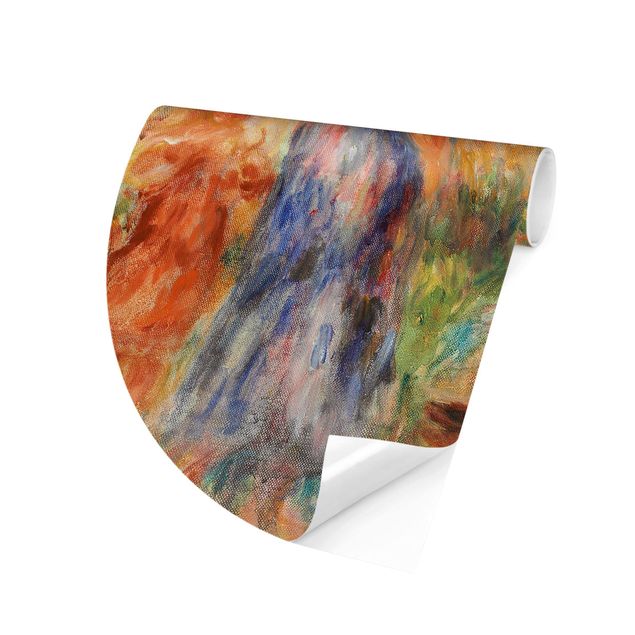 Self-adhesive round wallpaper - Auguste Renoir - Three Women and Child in a Landscape
