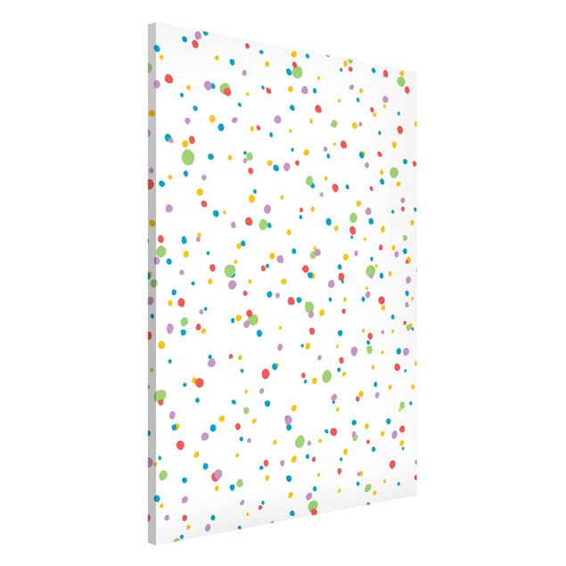 Magnetic memo board - Drawn Little Dots Colourful