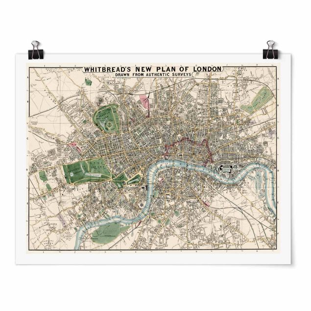 Poster - Vintage Map London