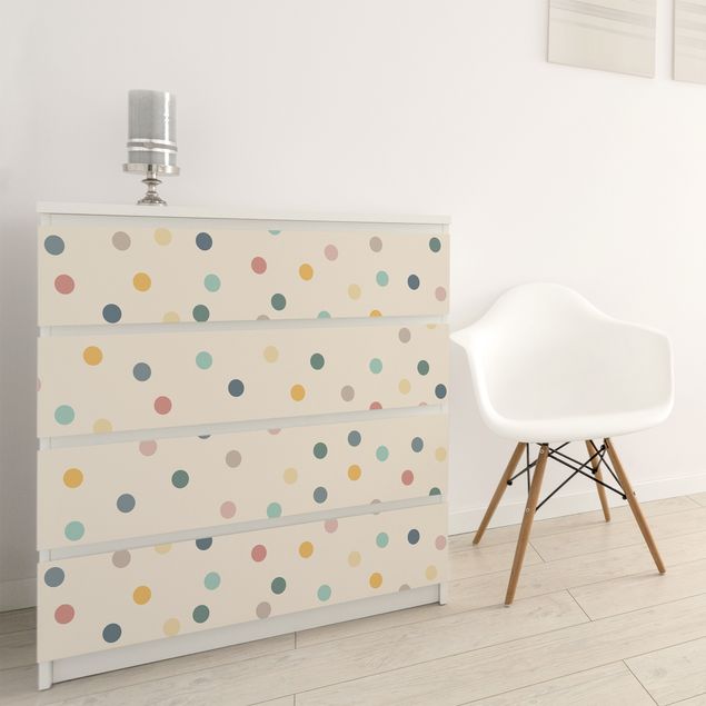 Adhesive film for furniture - Confetti Dots Pattern