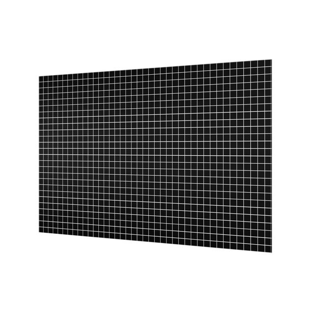 Splashback - Mosaic Tiles Black Matt