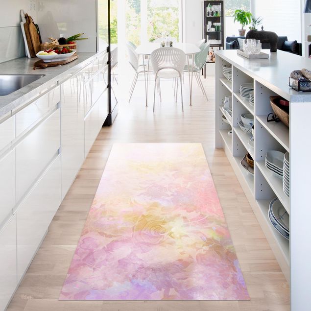 outdoor mat Bright Floral Dream In Pastel