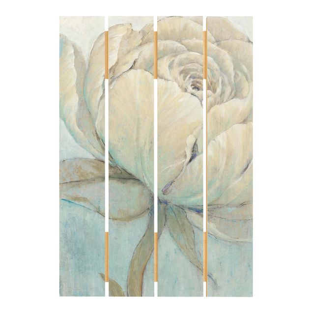 Print on wood - English Rose Pastel