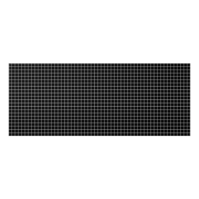 Splashback - Mosaic Tiles Black Matt