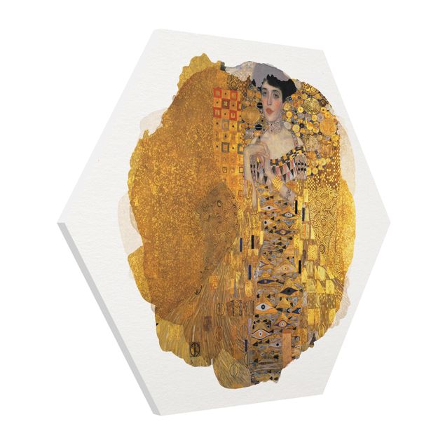 Forex hexagon - WaterColours - Gustav Klimt - Portrait Of Adele Bloch-Bauer I