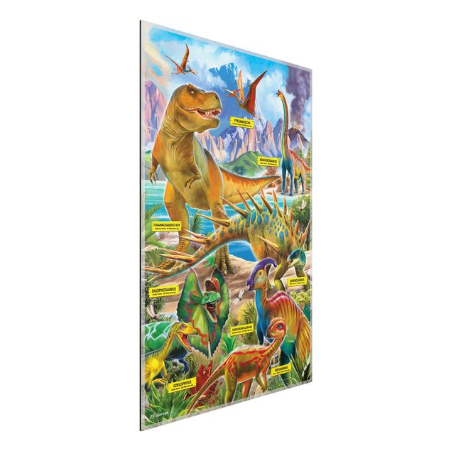P.D. Moreno poster The Dinosaurs Species