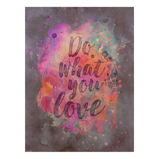 Print on wood - Colourful Explosion Do What You Love