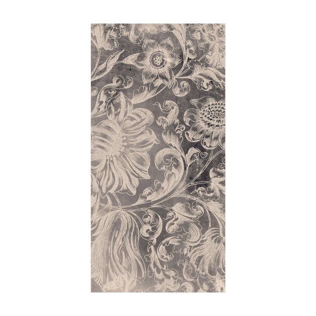 vintage area rugs Withered Flower Ornament II