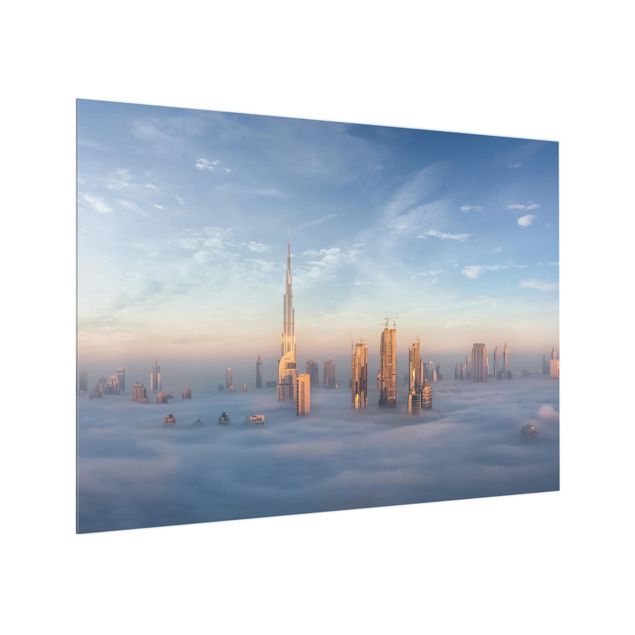 Glass Splashback - Dubai Above The Clouds - Landscape 3:4
