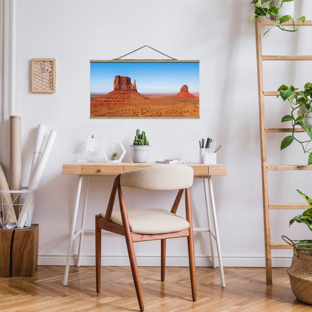 Fabric print with poster hangers - Rambling Colorado Plateau