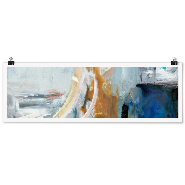 Panoramic poster abstract - Interplay Abstract I