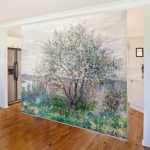 Sliding panel curtains set - Claude Monet - Spring in Vétheuil