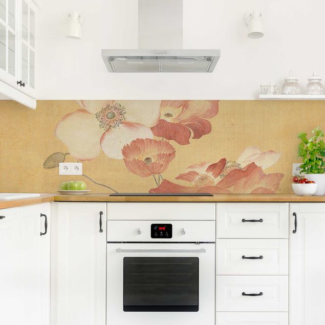 Kitchen wall cladding - Yun Shouping - Poppy Flower