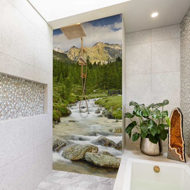 Shower panels Debanttal Hohe Tauern National Park