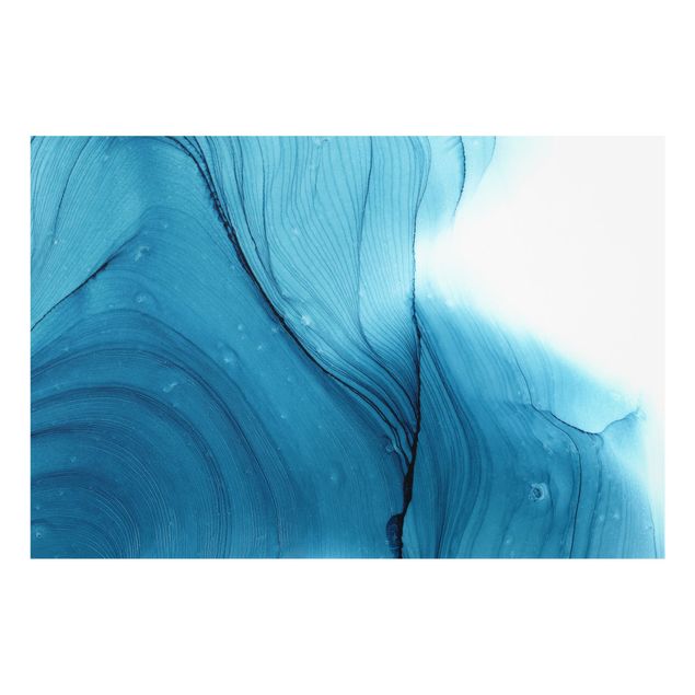 Splashback - Mottled Blue - Landscape format 3:2