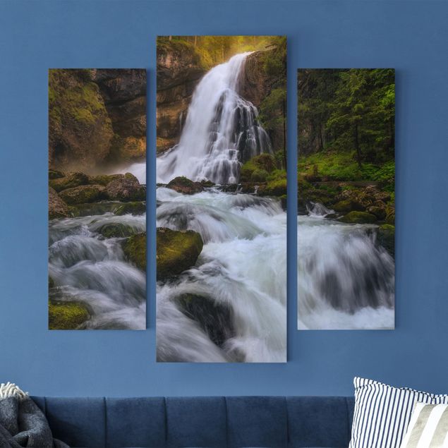 Print on canvas 3 parts - Flood In Spring