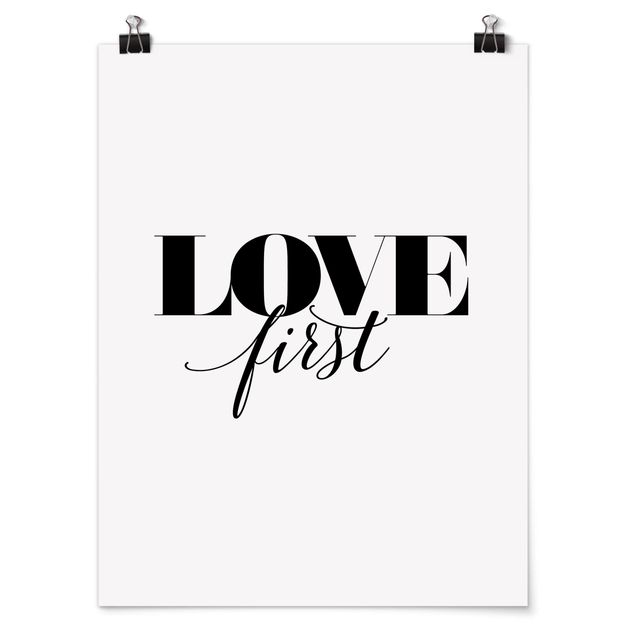 Poster quote - Love First