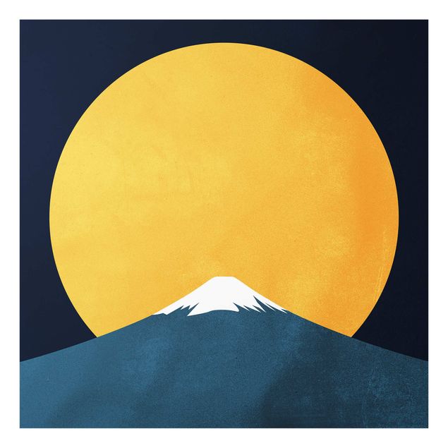 Splashback - Sun, Moon And Mountain - Square 1:1