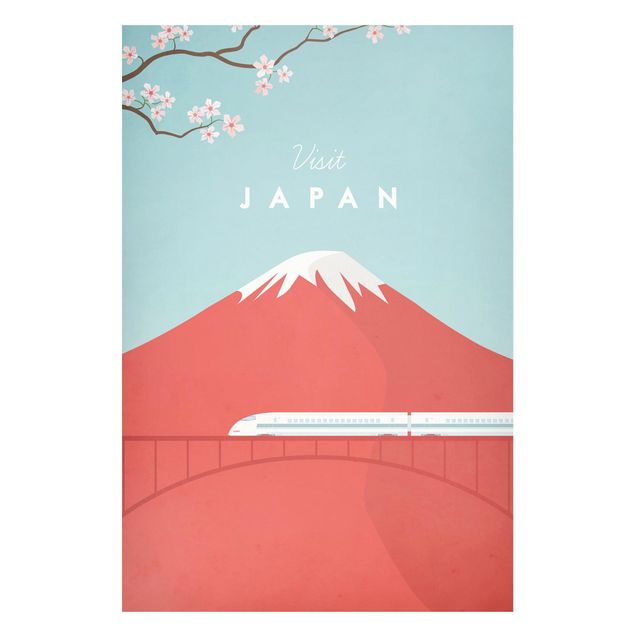 Magnetic memo board - Travel Poster - Japan