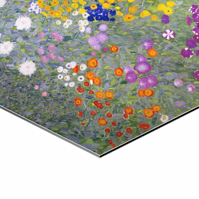 Alu-Dibond hexagon - Gustav Klimt - In The Garden