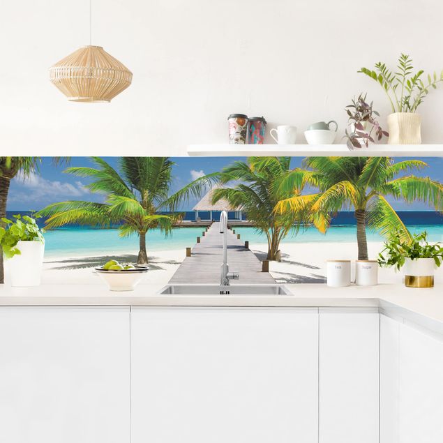 Kitchen splashback landscape Catwalk To Paradise
