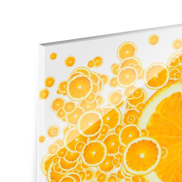 Glass Splashback - Retro Orange Pattern - Landscape 3:4
