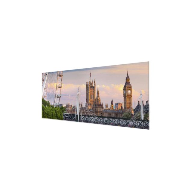 Glass print - Westminster Palace London