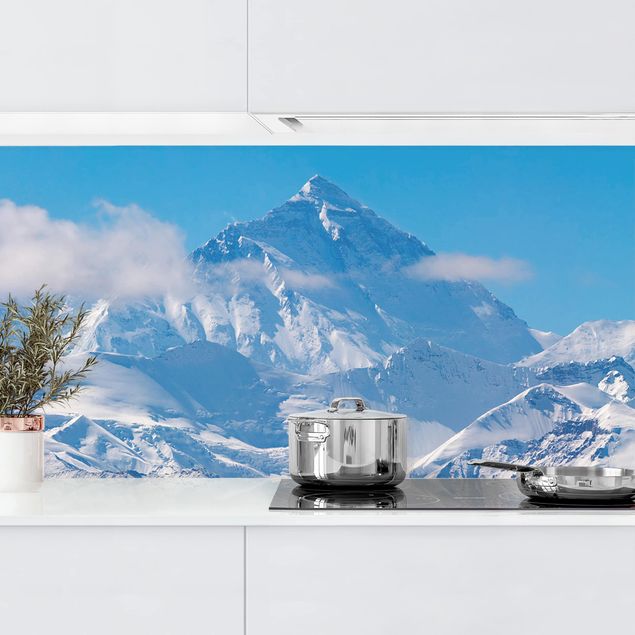 Kitchen splashback landscape Mount Everest