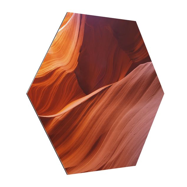 Alu-Dibond hexagon - Inner Canyon