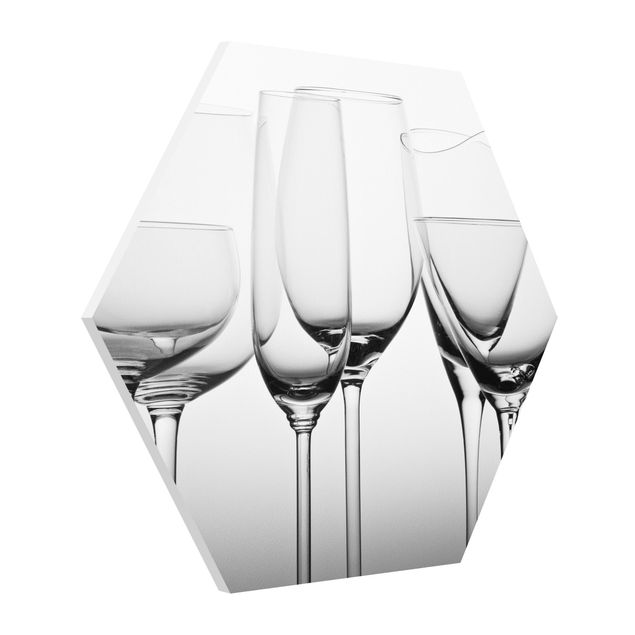 Hexagon Picture Forex - Fine Glassware Black And White