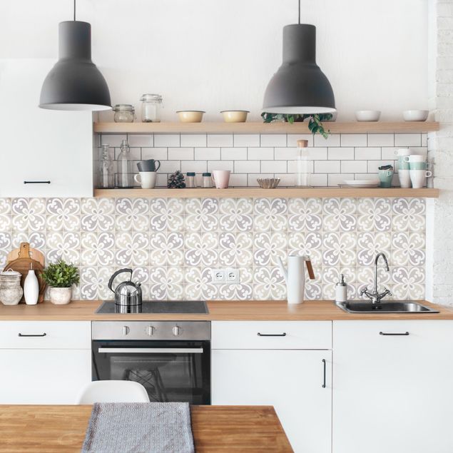 Kitchen splashback tiles Geometrical Tiles - Mantua