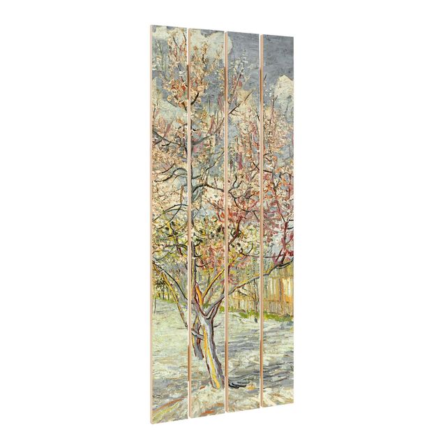 Print on wood - Vincent van Gogh - Flowering Peach Trees