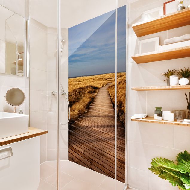 Shower wall cladding - Dune Path on Sylt I