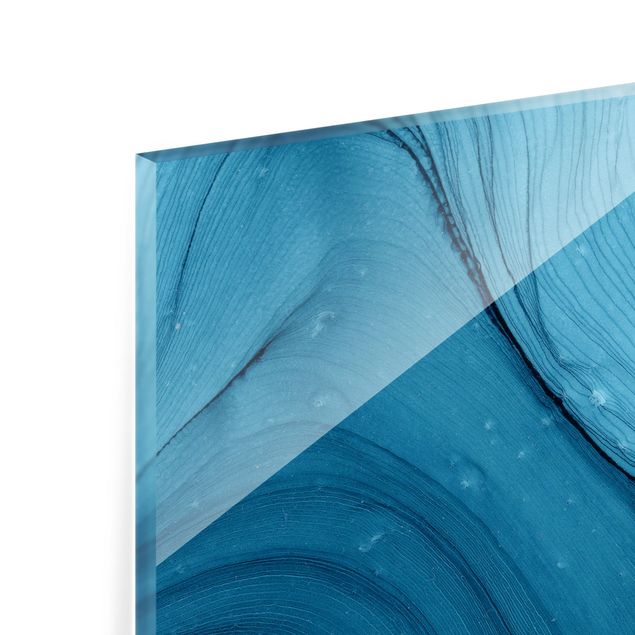 Splashback - Mottled Blue - Landscape format 3:2