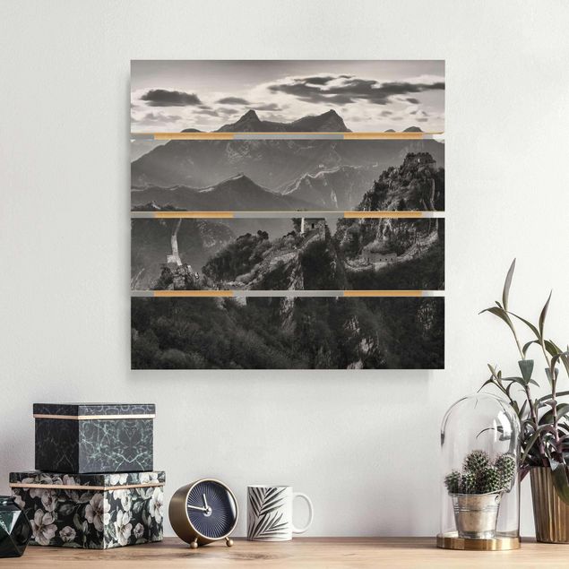 Print on wood - The Great Chinese Wall II