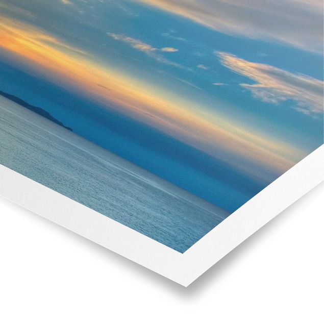 Panoramic poster beach - Sunset Over Corfu