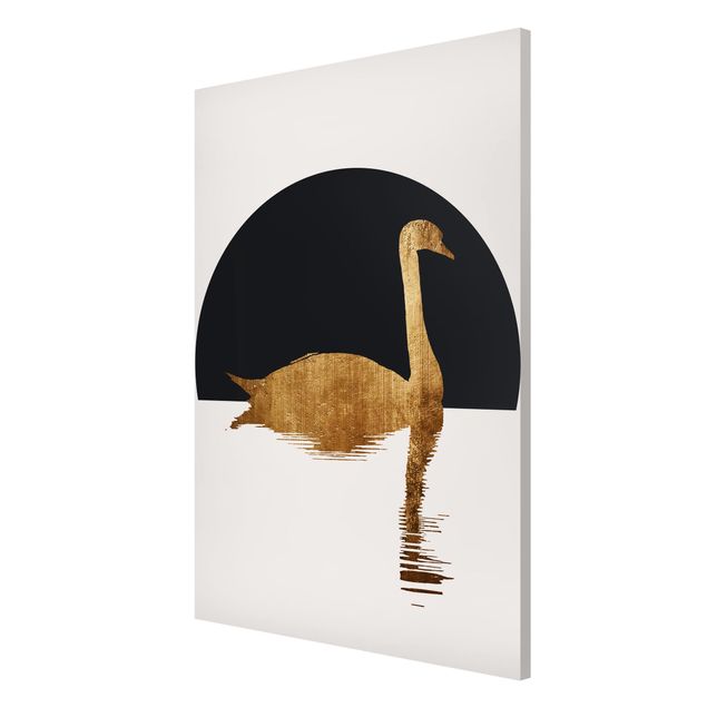 Magnetic memo board - Swan Gold