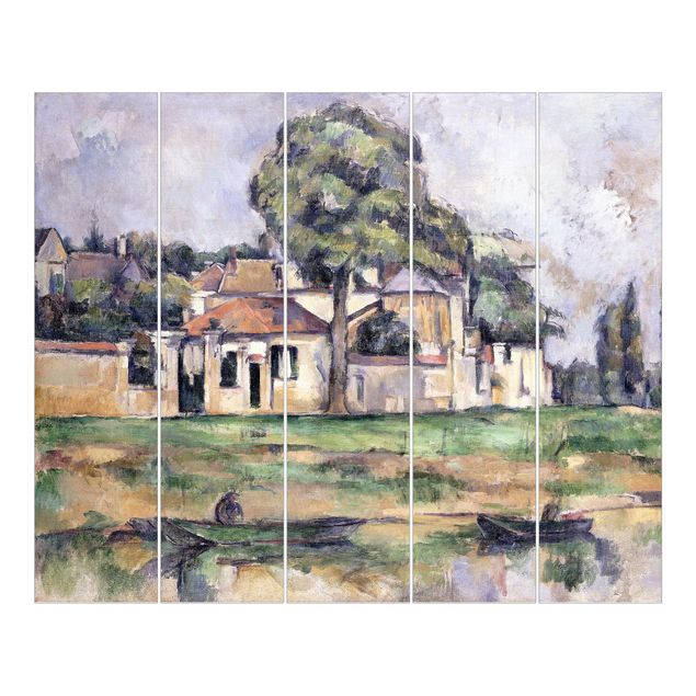 Sliding panel curtains set - Paul Cézanne - Banks Of The Marne