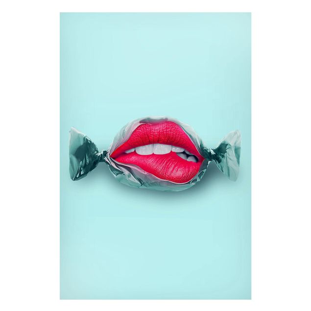 Magnetic memo board - Candy With Lips