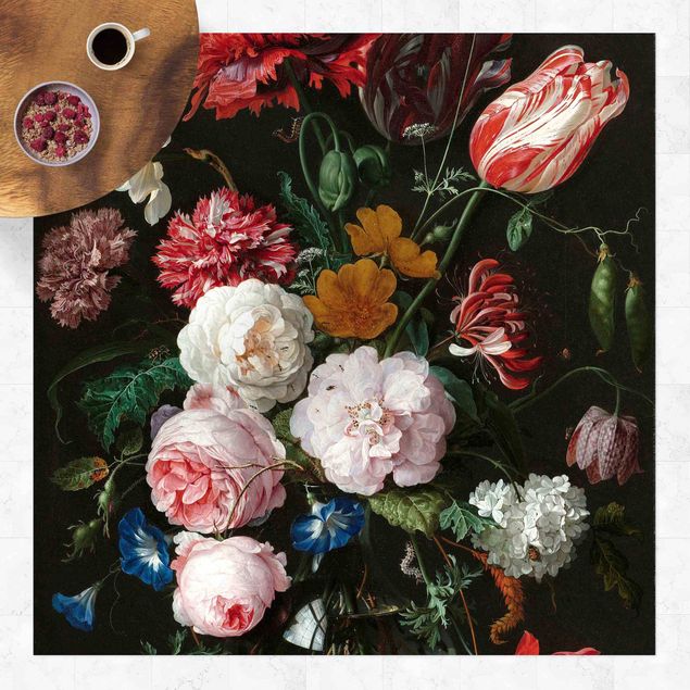 Balcony rugs Jan Davidsz De Heem - Still Life With Flowers In A Glass Vase